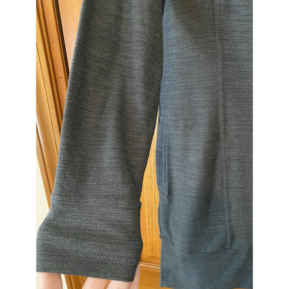 Toad & Co Womens Hooded Sweater Dress Gray Pockets Stretch Travel Medium Tunic - Picture 3 of 8